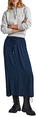 Pepe Jeans Spódnica damska Karly, Niebieski (Dulwich), S
