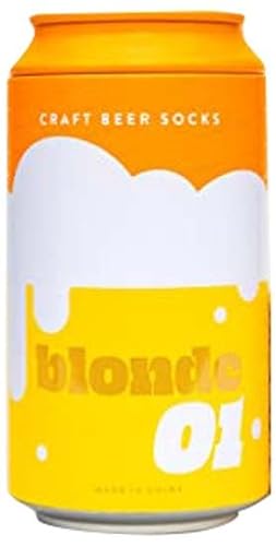 Luckies of London Skarpety męskie do piwa rzemieślniczego, ŻÓŁTY, rozmiar uniwersalny