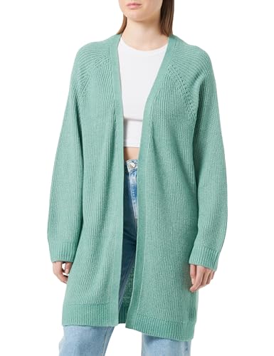 Q/S by s.Oliver Damski długi kardigan, Niebieski zielony, S