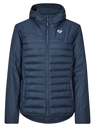 Ziener Damska kurtka termiczna NANTANA Outdoor / Skitour | wiatroszczelna, wełna, nie zawiera PFC, granatowa, 40