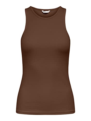 Bestseller A/S ONLKENYA Rib Tank JRS NOOS Top, Carafe, XXXL, Carafe, 3XL