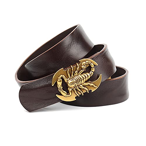 Anthoni Crown Unisex 4SKP340-110 pasek, ciemnobrązowy, 110