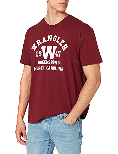 Wrangler Koszulka męska Ride Tee, Port Tawny, S