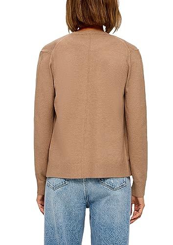 s.Oliver Damski kardigan z dzianiny, brązowy, 36