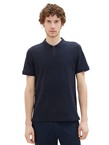 TOM TAILOR Męska koszulka polo, 1036349, 10668-Sky Captain Blue, L, 10668 - Sky Captain Blue, L