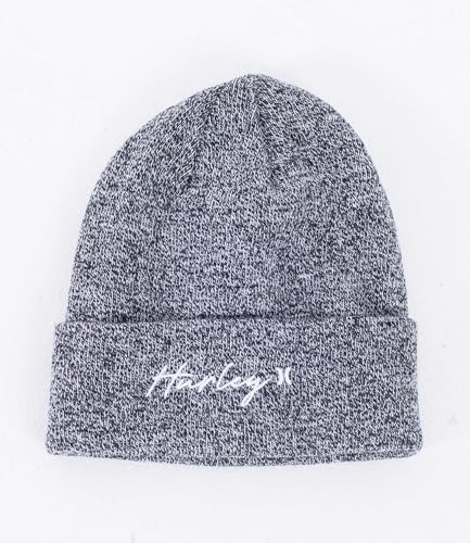 Hurley Czapka z mankietem skryptu, Dk Grey Htr, Rozmiar uniwersalny