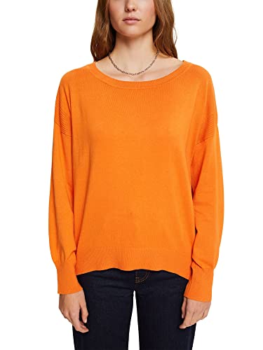 ESPRIT Damski sweter 102EE1I330, 830/złoty pomarańczowy, M