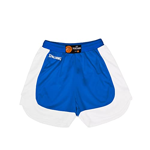 Spalding Szorty dla dzieci Hustle, granatowy/biały, M