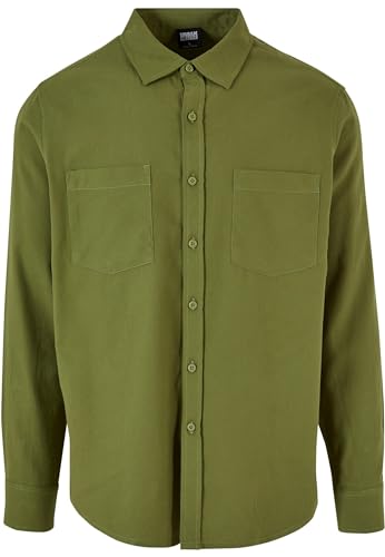 Urban Classics Męska koszula flanelowa, Newolive/Newolive, 4XL