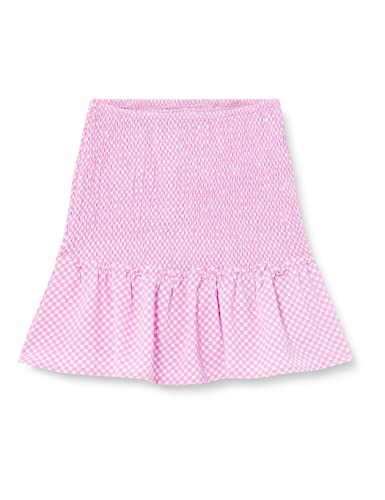 NAME IT Dziewczęca spódnica NLFECKALI Skirt Rock, Lilac Chiffon/Checks:Checks, 170, Lilac szyfon/kontrole: sprawdzanie, 170 cm
