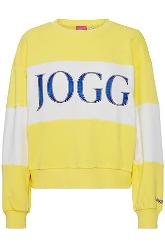 THEJOGGCONCEPT Damska bluza JCSAFINE Block Sweat, 201880/Lemon Verbena Mix, XL, 201880/Lemon Verbena Mix, XL