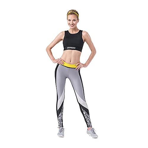 GIPARA FITNESS Damskie legginsy sportowe, czarny, M