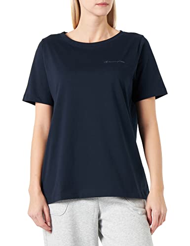 Champion Damska koszulka Legacy Easywear 2.0 z małym logo S/S, granatowa, XL