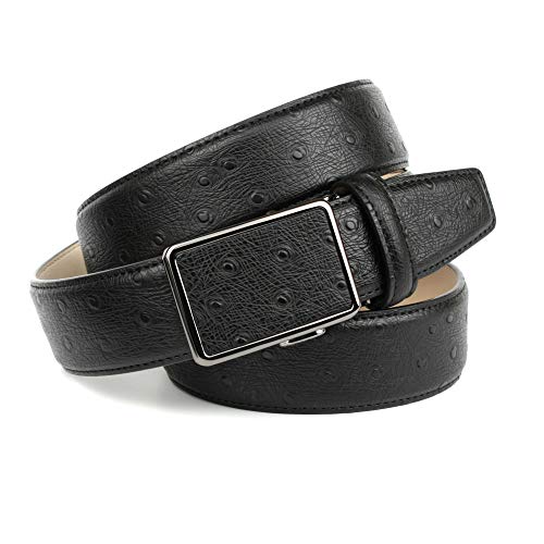 Anthoni Crown Męski automatyczny pasek skórzany, czarny, 100, czarny, 100