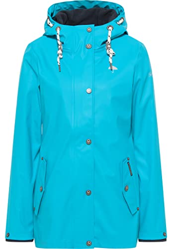 Schmuddelwedda 3 w 1 kurtka przeciwdeszczowa damska 34318614, turkusowy, L