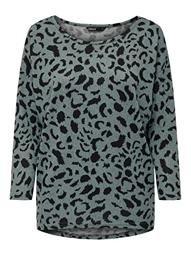 ONLY Onlelcos 4/5 Aop Top Jrs Noos Top Kobiety, Chinois Green/Aop:moon Dot, 3XL