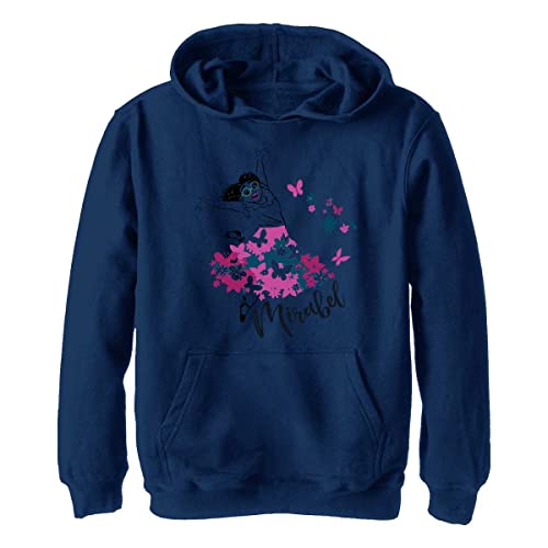 Disney Pixar Encanto Miralbel Happy Floral Jump chłopięca bluza z kapturem, Granatowy wrzos, L