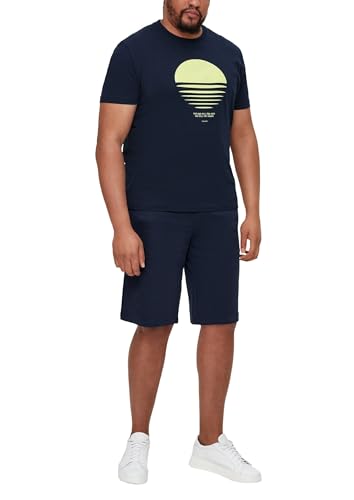 s.Oliver Męski T-shirt z krótkim rękawem, Niebieski 59d1, XXL