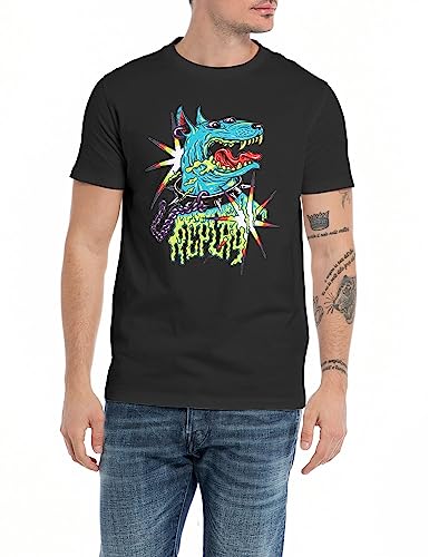 Replay T-shirt męski, Black 098, XXL