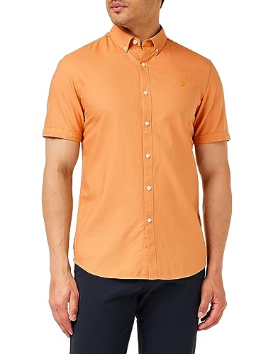 Farah Koszula męska Brewer Slim Fit Cotton Oxford, mandarynka, L