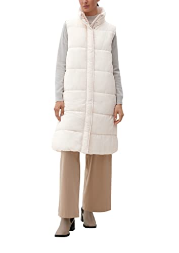 s.Oliver BLACK LABEL Damska kamizelka bez rękawów, beżowa, 16, BEŻOWY, 70