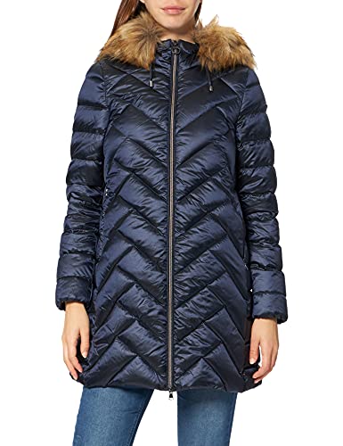 Geox W Blenda damski płaszcz puchowy, Opalizujący niebieski, 40