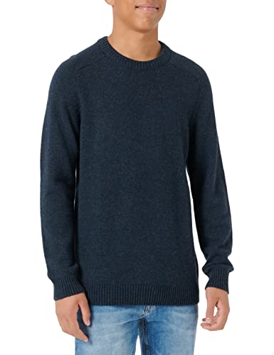 SELECTED FEMME SLHNEWCOBAN Lambs Wool Crew Neck W NOOS sweter męski, ciemny szafirowy, S, Dark Sapphire, S