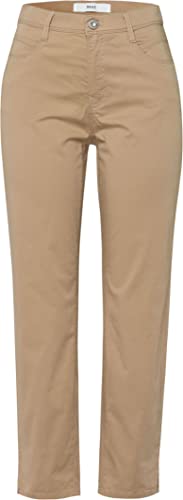 BRAX Damskie spodnie w stylu Caro S skrócone z pięcioma kieszeniami, ultralekkie, Bast Brown, 26W / 32L