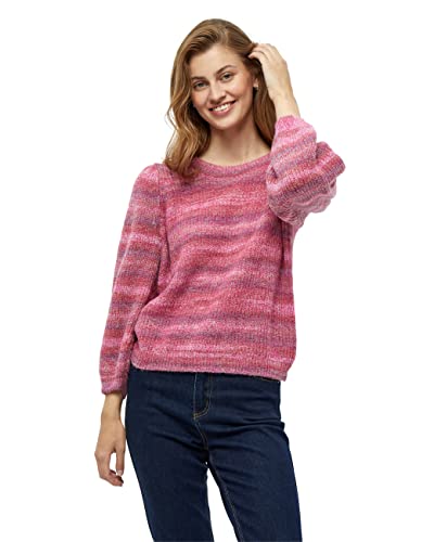 Peppercorn Damski sweter z długim rękawem Haya 3-4, 4045m Sangria różowy melanż, S