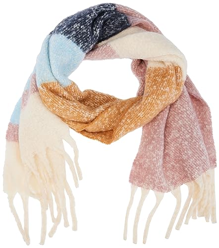 Bestseller A/S Szalik damski Pcbea Long Scarf Noos Bc, Woodrose/Szczegóły: Colour Blocking, jeden rozmiar