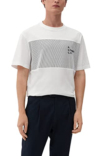 s.Oliver T-shirt męski, krótki rękaw, biały, XXL