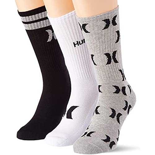 Hurley Męskie 3 szt. męskie 1/2 Terry Crew 3 szt. męskie 1/2 Terry Crew Biały/wiele 9