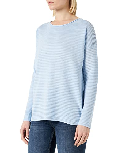 Soya Concept Sweter damski, Kaszmirowy niebieski melanż, M