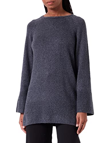 TOM TAILOR Damski Sweter Longstyle 1032628, 30281 - Evident Anthracite Melange, XL