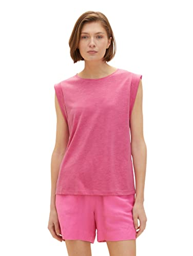 TOM TAILOR Damski 1036779 Top, 31647-Nouveau Pink, 3XL, 31647 - Nouveau Pink, 3XL