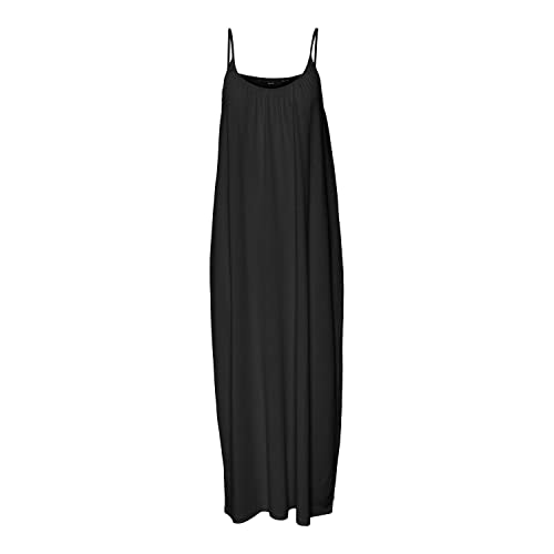 VERO MODA Damska sukienka VMLUNA Singlet Ankle Dress NOOS, czarna, XS, czarny, XS