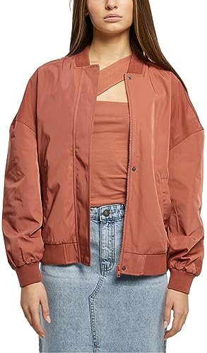 Urban Classics Damska kurtka damska z recyklingu, oversized Light Bomber, Terracotta, S