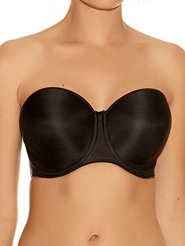 Fantasie Damski wygładzający formowany biustonosz bez ramiączek wygładzający formowany bez ramiączek 4530, Czarny, 70G