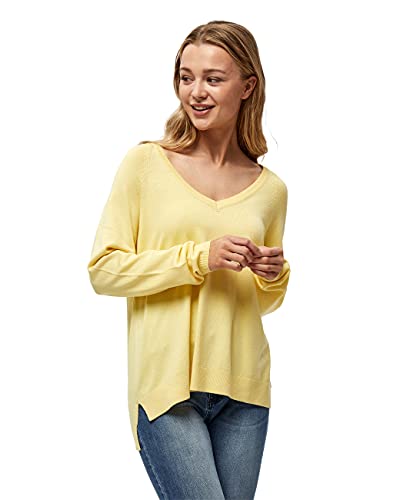 Peppercorn Damski sweter Tana z dekoltem w serek, Jasnożółty, XL