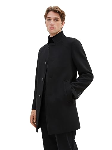 TOM TAILOR męski płaszcz wełniany, 2999 - Black, S