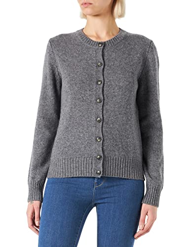 United Colors of Benetton Damski koreański dżersej M/L 103me500l kardigan sweter, szary 507, S