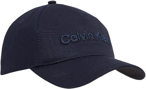 Calvin Klein Męska czapka z haftem BB, Ck Navy, OS, Ck Navy, Rozmiar uniwersalny