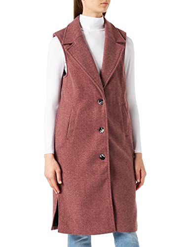 ICHI Ihenfys WA Wełniana kamizelka damska, 1814251/Mahogany Melange, 40