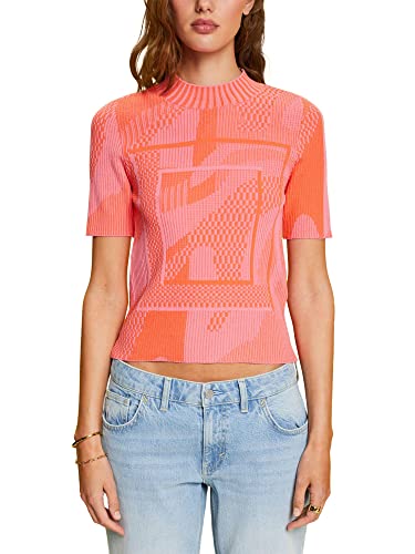 ESPRIT Damski sweter 023EE1I311, 638/ORANGE RED 4, L, 638/pomarańczowy Red 4, L