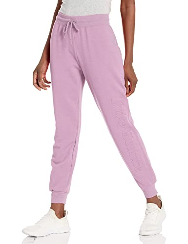 Juicy Couture Damskie spodnie dresowe z kultowym logo, Lawendowa mgiełka, M