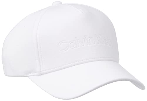 Calvin Klein Męska koszulka Ck Bb czapka bejsbolówka, Jasnobiały, Rozmiar uniwersalny