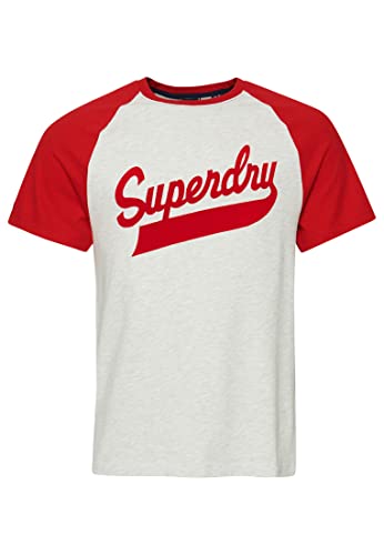 Koszulka męska z nadrukiem Superdry, Glacier Grey Marl, XS