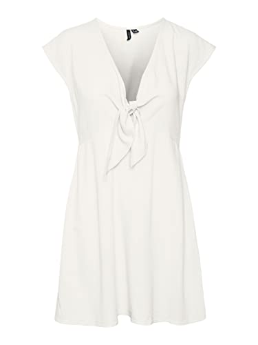 VERO MODA Damska sukienka Vmmymilo Cap Sleeve Mini Dress WVN Ga, Snow White, S