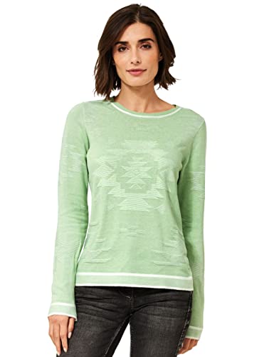 Cecil Damski sweter z dzianiny B302038, jasnozielony (Light Salvia Green), S, Light Salvia Green, S
