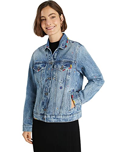 Desigual Damska kurtka Chaq_Julieta Denim, niebieski, M